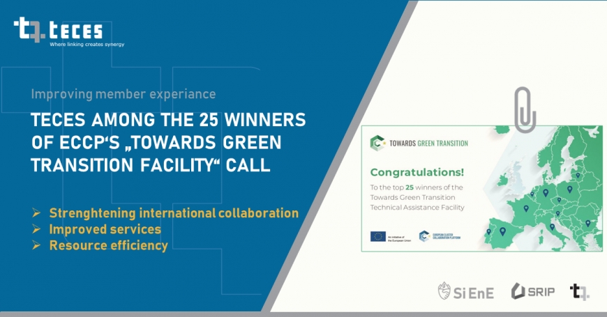 TECES among the 25 winners of ECCP&#039;s Towards Green Facility Call